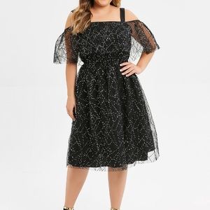 Black Dress with Silver Sparkle